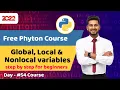 python course for beginners Global Local and Nonlocal variables Full python course