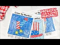 Patriotic Color By Number Printables