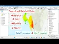 Download Rainfall Data Hourly Daily Monthly Yearly Data Processing Map Preparation in ArcGIS