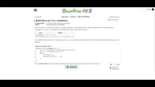 Exercise 12 2 writeNums Java Tutorial Practice-It