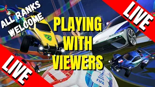ROCKET LEAGUE - Playing With Viewers ALL ranks welcome