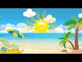 Download Lagu Background Animasi Kartun Pantai Keren, Air Laut Bergerak Untuk Latar Belakang Video