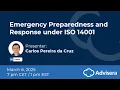 Emergency Preparedness and Response under ISO 14001 live webinar