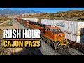 Rush Hour at Cajon Pass BNSF Union Pacific in Action