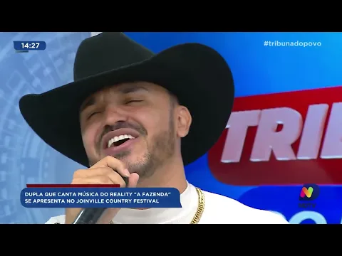 Dupla que canta música do reality "A Fazenda" se apresenta no Joinville Country Festival