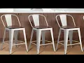 Aklaus 30 Inch Swivel Bar Stools Set of 4 Metal Bar Stools Review Nice and sturdy