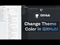 How to Change Theme Color in GitHub Light Dark Custom Themes Tutorial