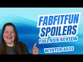 FabFitFun FULL BOX REVIEW - Spoilers