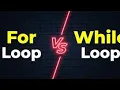 For Loop vs While Loop in Python Python Loops Explained with Examples