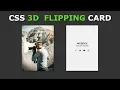 CSS 3D Flipping Card Hover Effect - Pure CSS 3D Image Flip Effects On Hover