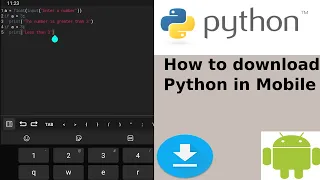 How to download python in mobile How to run python on android