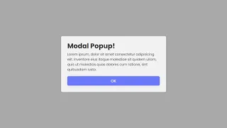 How to Create a Modal Popup Using HTML CSS JavaScript Step-by-Step Tutorial