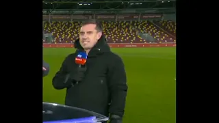 Gary Neville shocked meme template