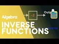 Inverse Functions Algebra Maths FuseSchool