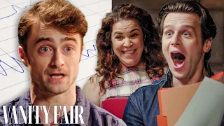 Daniel Radcliffe Jonathan Groff Lindsay Mendez Take Lie Detector Tests Vanity Fair