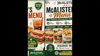 mcalister menu