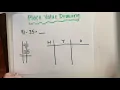 Place Value Drawing - Subtraction