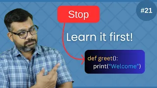Session Stop Using Python Without This Learn Functions FAST Python Full Course