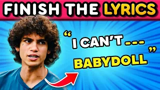 finish the lyrics trending tiktok songs 2026 awesome quiz