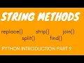 Python Introduction Part 9 String Methods