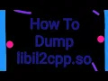 How To Dump game lib libil2cpp so