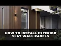 Exterior Slat Wall Panels Installation Guide WoodyWalls