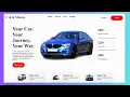 Car Website Template Design Using HTML CSS and JavaScript Animated car Rental Website