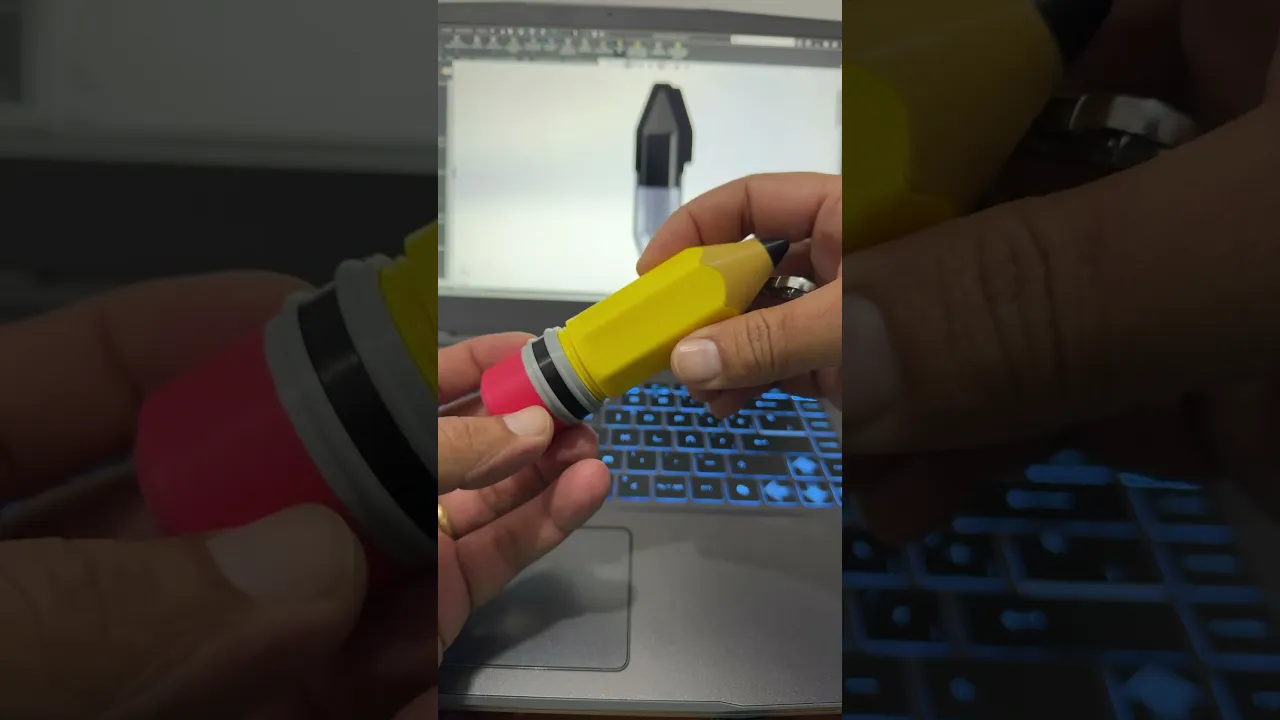 Pencil Capsule with Threaded Cap video thumbnail