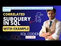 SQL Tutorial - SQL Correlated SUB Query example Exists operator in SQL