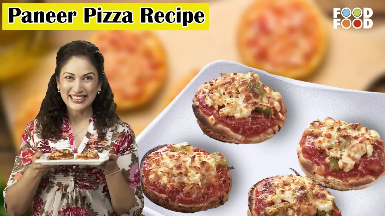 Paneer Pizza Recipe   Homemade Pizza With Paneer   Pizza Recipe in Oven