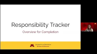 Completing the Responsibility Tracker