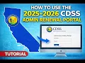 How to Use the DSS Renewal Portal For RCFE and ARF Administrators