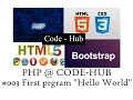 php basics Write first program in php hello World