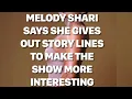URBAN BELLE MAGAZINE SAYS MELODY GIVES CAST LINES TO KEEP THE SHOW INTERESTING