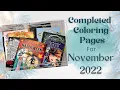 My November Completed Coloring Pages Adult Coloring