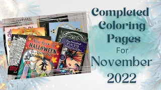 My November Completed Coloring Pages Adult Coloring