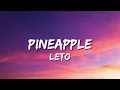 Leto - Pineapple (Paroles)  #leto #pineapple #lyrics #lyricvideo #paroles