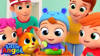 Eat your Vegetables!! | Little Angel | Songs and Cartoons | Best Videos for Babies