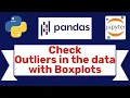 Check Outliers in the data using Boxplots