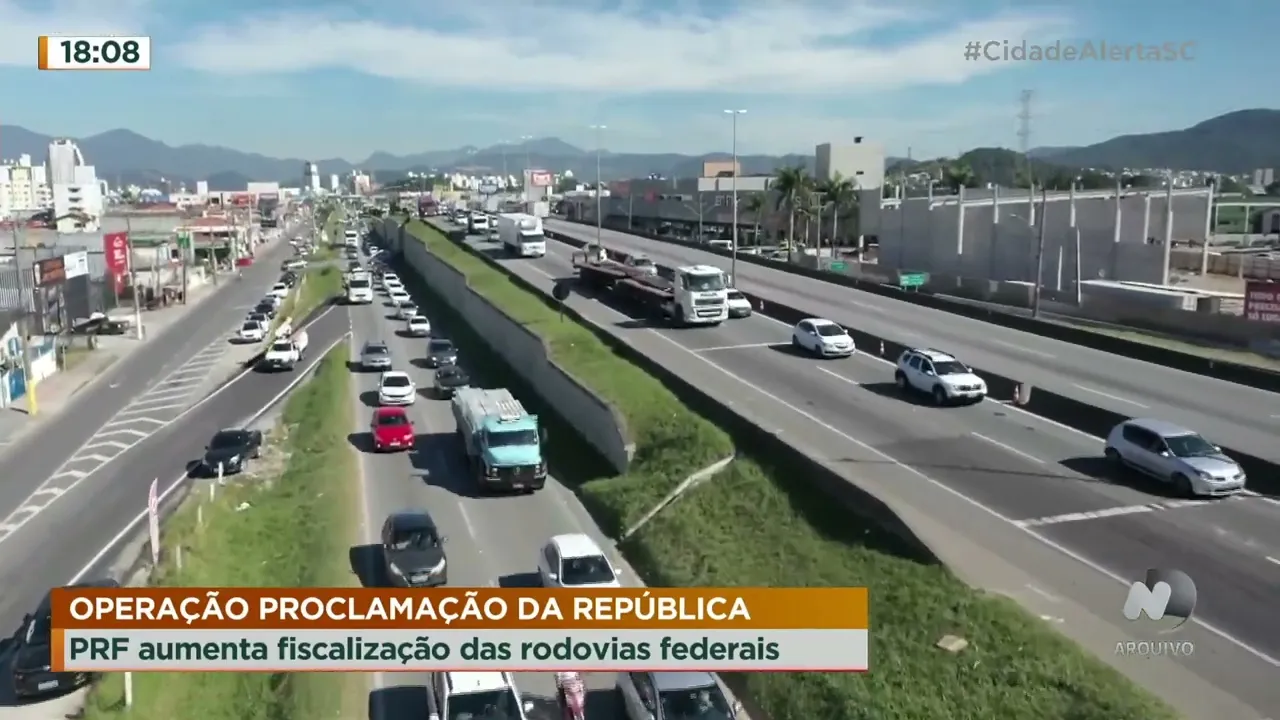 PRF aumenta as fiscalizações nas rodovias federais durante o feriado de 15 de novembro