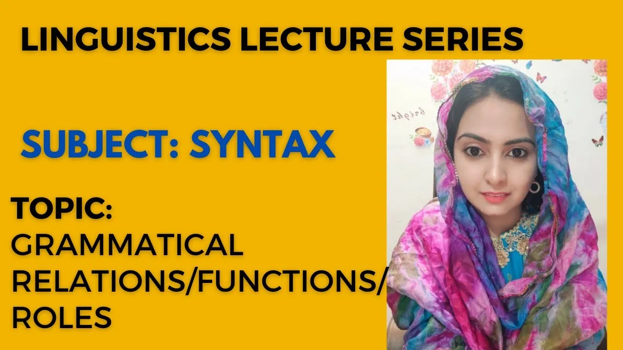 Grammatical Relations in Syntax I #syntax #linguistic #english #language #subject #sentencestructure