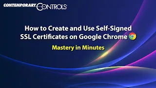 How to Create and Use Self-Signed SSL Certificates Google Chrome