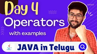 Day 4 Operators in Java in Telugu Java Course in Telugu Vamsi Bhavani