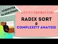 Radix Sort and its Complexity Analysis