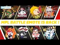 BATTLE EMOTE BARU SEGERA RILIS!! BEK BEK BEK, NT KADANG-KADANG NT, KELAZZZ | NEW MPL BATTLE EMOTE