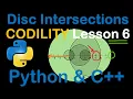Disc Intersections in Python and C Codility Solutions Lesson 6