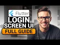 PERFECT Login Screen UI Flutter BEST FULL GUIDE NO Yapping To The Point FAST EASY