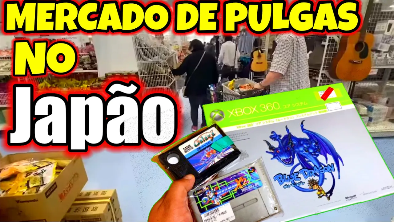 CAÇADA GAMER NO JUNK O “LIXO”DO MERCADO DE PULGAS  DO JAPÃO
