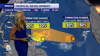 WPTV First Alert Weather team monitors 2 waves in the Atlantic