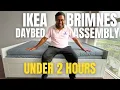 Ikea brimnes daybed assembly under 2 hours
